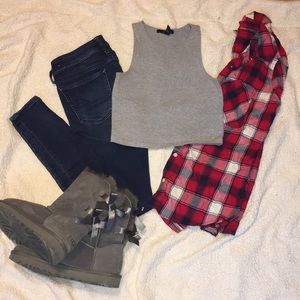 Dark wash super stretch jeans